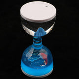 Maxbell Animal Oil Liquid Hourglass Floating Bubble Motion Timer Sensory Toy Blue