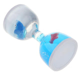 Maxbell Animal Oil Liquid Hourglass Floating Bubble Motion Timer Sensory Toy Blue