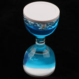 Maxbell Animal Oil Liquid Hourglass Floating Bubble Motion Timer Sensory Toy Blue