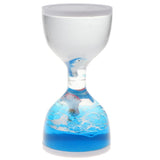 Maxbell Animal Oil Liquid Hourglass Floating Bubble Motion Timer Sensory Toy Blue