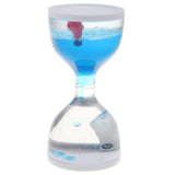 Maxbell Animal Oil Liquid Hourglass Floating Bubble Motion Timer Sensory Toy Blue