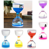Maxbell Animal Oil Liquid Hourglass Floating Bubble Motion Timer Sensory Toy Blue