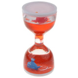 Maxbell Animal Oil Liquid Hourglass Floating Bubble Motion Timer Sensory Toy Red