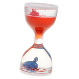 Maxbell Animal Oil Liquid Hourglass Floating Bubble Motion Timer Sensory Toy Red