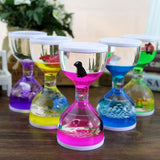 Maxbell Animal Oil Liquid Hourglass Floating Bubble Motion Timer Sensory Toy Red