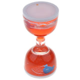 Maxbell Animal Oil Liquid Hourglass Floating Bubble Motion Timer Sensory Toy Red