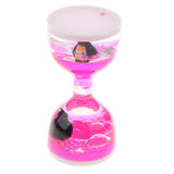 Maxbell Animal Oil Liquid Hourglass Floating Bubble Motion Timer Sensory Toy Pink