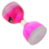 Maxbell Animal Oil Liquid Hourglass Floating Bubble Motion Timer Sensory Toy Pink