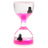 Maxbell Animal Oil Liquid Hourglass Floating Bubble Motion Timer Sensory Toy Pink