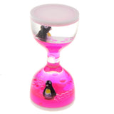 Maxbell Animal Oil Liquid Hourglass Floating Bubble Motion Timer Sensory Toy Pink