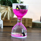 Maxbell Animal Oil Liquid Hourglass Floating Bubble Motion Timer Sensory Toy Pink