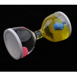 Maxbell Animal Oil Liquid Hourglass Floating Bubble Motion Timer Sensory Toy Yellow