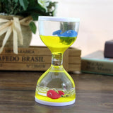 Maxbell Animal Oil Liquid Hourglass Floating Bubble Motion Timer Sensory Toy Yellow