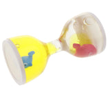 Maxbell Animal Oil Liquid Hourglass Floating Bubble Motion Timer Sensory Toy Yellow