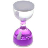 Maxbell Animal Oil Liquid Hourglass Floating Bubble Motion Timer Sensory Toy Purple