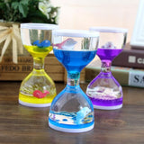 Maxbell Animal Oil Liquid Hourglass Floating Bubble Motion Timer Sensory Toy Purple