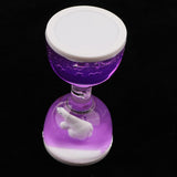 Maxbell Animal Oil Liquid Hourglass Floating Bubble Motion Timer Sensory Toy Purple