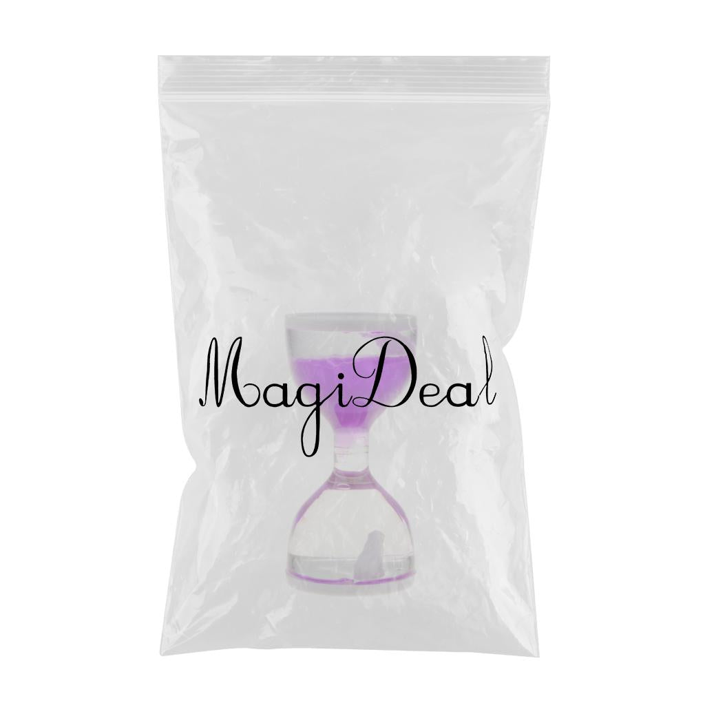 Maxbell Animal Oil Liquid Hourglass Floating Bubble Motion Timer Sensory Toy Purple