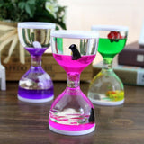Maxbell Animal Oil Liquid Hourglass Floating Bubble Motion Timer Sensory Toy Purple