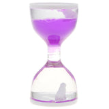 Maxbell Animal Oil Liquid Hourglass Floating Bubble Motion Timer Sensory Toy Purple