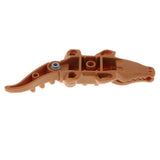 Maxbell Children Plastic Animal Crocodile Building Blocks Educational Toy Brown