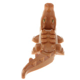 Maxbell Children Plastic Animal Crocodile Building Blocks Educational Toy Brown
