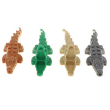 Maxbell Children Plastic Animal Crocodile Building Blocks Educational Toy Brown