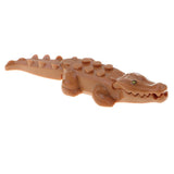 Maxbell Children Plastic Animal Crocodile Building Blocks Educational Toy Brown