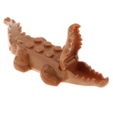 Maxbell Children Plastic Animal Crocodile Building Blocks Educational Toy Brown