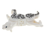 Maxbell Children Plastic Animal Leopard Building Blocks Educational Toy Gray White
