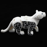 Maxbell Children Plastic Animal Leopard Building Blocks Educational Toy Gray White