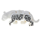 Maxbell Children Plastic Animal Leopard Building Blocks Educational Toy Gray White
