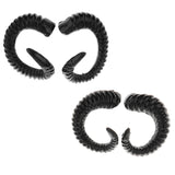 Maxbell Simulation Black Sheep Horns Costume Accessory for DIY Hair Headband 15x12cm