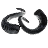 Maxbell Simulation Black Sheep Horns Costume Accessory for DIY Hair Headband 15x12cm