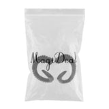 Maxbell Simulation Black Sheep Horns Costume Accessory for DIY Hair Headband 15x12cm