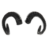 Maxbell Simulation Black Sheep Horns Costume Accessory for DIY Hair Headband 15x12cm