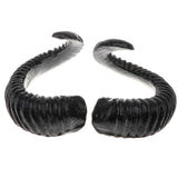 Maxbell Simulation Black Sheep Horns Costume Accessory for DIY Hair Headband 15x12cm