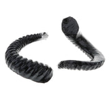 Maxbell Simulation Black Sheep Horns Costume Accessory for DIY Hair Headband 9x8cm