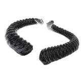 Maxbell Simulation Black Sheep Horns Costume Accessory for DIY Hair Headband 9x8cm