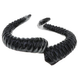 Maxbell Simulation Black Sheep Horns Costume Accessory for DIY Hair Headband 9x8cm