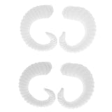 Maxbell Simulation White Sheep Horns Costume Accessory for DIY Headband  8x7.5cm