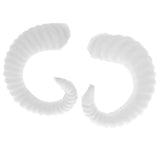 Maxbell Simulation White Sheep Horns Costume Accessory for DIY Headband  8x7.5cm
