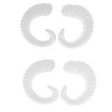 Maxbell Simulation White Sheep Horns Costume Accessory for DIY Headband  8x7.5cm
