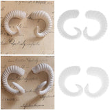 Maxbell Simulation White Sheep Horns Costume Accessory for DIY Headband  8x7.5cm