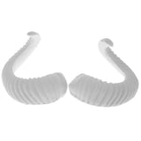 Maxbell Simulation White Sheep Horns Costume Accessory for DIY Headband  13.5x12cm
