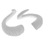 Maxbell Simulation White Sheep Horns Costume Accessory for DIY Headband  13.5x12cm