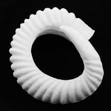 Maxbell Simulation White Sheep Horns Costume Accessory for DIY Headband  13.5x12cm