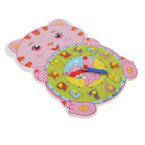 Maxbell Kids Wooden Cartoon Digital Clock Animal Puzzle Early Learning Toy Tiger
