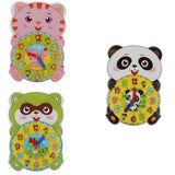 Maxbell Kids Wooden Cartoon Digital Clock Animal Puzzle Early Learning Toy Tiger