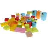 Maxbell 46PCS Wooden Geometry Cognitive Blocks Stacking Game Kids Toy - Person